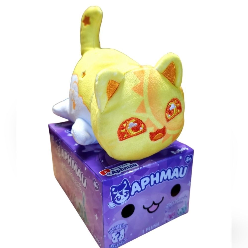 Aphmau MeeMeows Yellow Sun Cat Litter 4 Celestial Mystery Plush